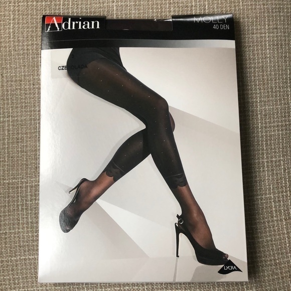Grey Faux legging design pantyhose nylon tights New - Picture 2 of 5
